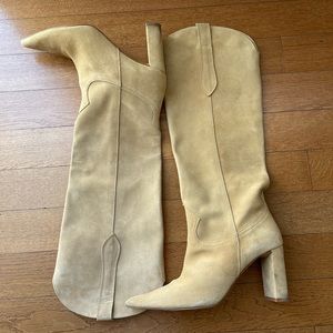 Zara suede knee high boots worn only once or twice size 39/8/12